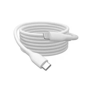 DIGITUS USB-silicone oplaadkabel USB-C – Lightning USB 2.0 60 W – 2 m wit