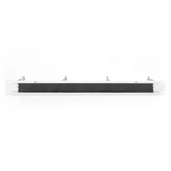 DIGITUS 1U kabelmanagementpaneel met borstel, 4 stalen ringen 40x75 mm, grijs (RAL 7035)
