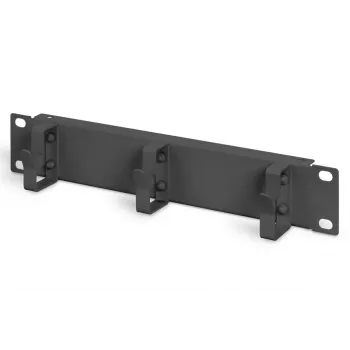 DIGITUS 10 inch kabelmanagementpaneel 1HE 3x kabelringen zwart