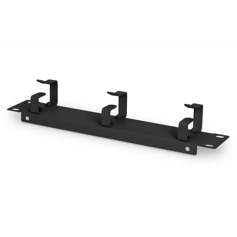 DIGITUS 10 inch kabelmanagementpaneel 1HE 3x kabelringen zwart