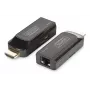 DIGITUS Mini HDMI extenderset, Full HD 50 m CAT6/6A/7, stroomvoorziening via Micro-USB-kabel, zwart