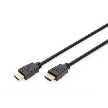 DIGITUS HDMI Premium High Speed verbindingskabel, Type-A M/M, 3 m met Ethernet, Ultra HD 60p, zwart