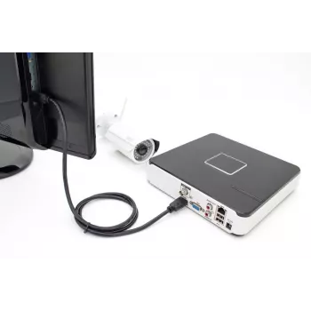 DIGITUS HDMI Premium High Speed verbindingskabel, Type-A M/M, 3 m met Ethernet, Ultra HD 60p, zwart