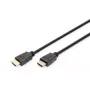 DIGITUS HDMI Premium High Speed verbindingskabel, Type-A M/M, 2 m met Ethernet, Ultra HD 60p, zwart