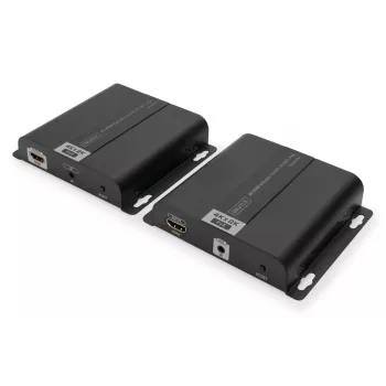 DIGITUS 4K HDMI extenderset over IP/CAT 5, 6 (120 m) volledig POE-gevoed, UHD 4K/30Hz