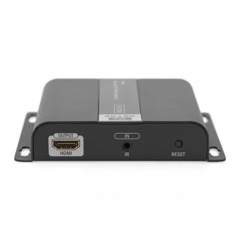 DIGITUS 4K HDMI extender, ontvangereenheid via IP/CAT 5, 6 (120 m), PoE-gevoed