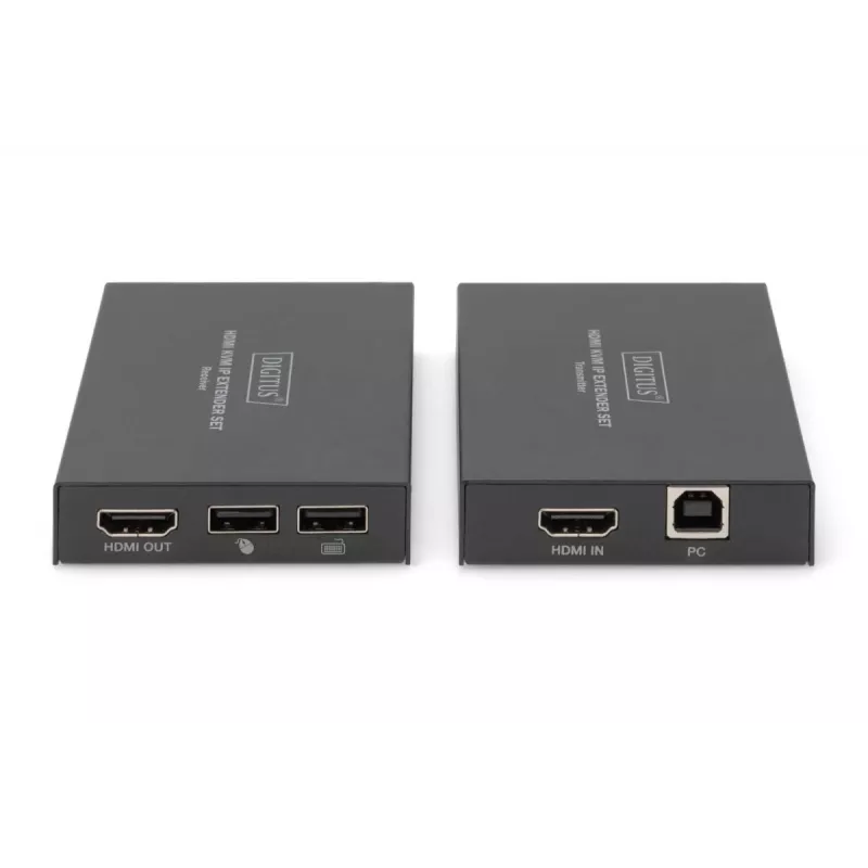 AV-zender & -ontvanger, Digitus, HDMI KVM IP extenderset, 1920 x 1200 pixels, 150 m