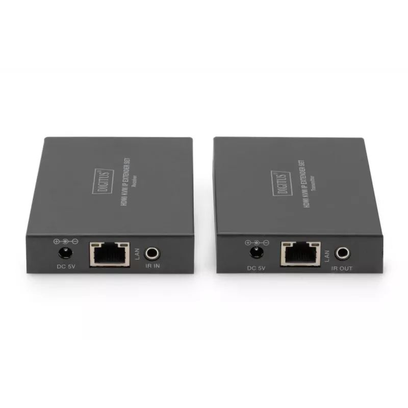 AV-zender & -ontvanger, Digitus, HDMI KVM IP extenderset, 1920 x 1200 pixels, 150 m
