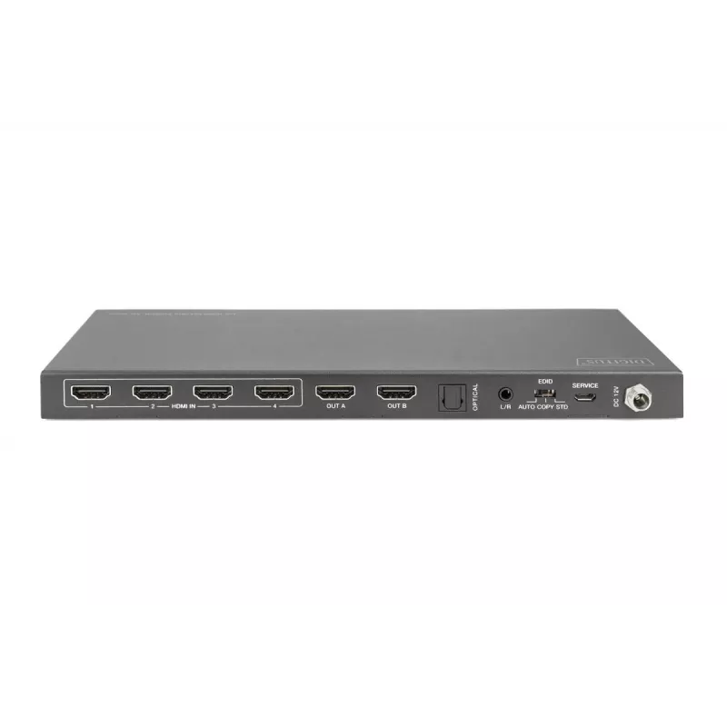 DIGITUS 4x 2 HDMI matrixswitch 4K/60Hz scaler EDIDARC HDCP 2.2 18 Gbps