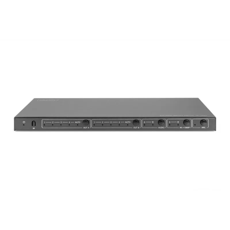 DIGITUS 4x 2 HDMI matrixswitch 4K/60Hz scaler EDIDARC HDCP 2.2 18 Gbps