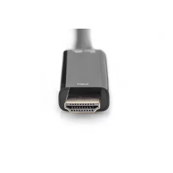 Digitus 4K HDMI-adapter HDMI naar DisplayPort 0,2 m HDMI Type-A USB