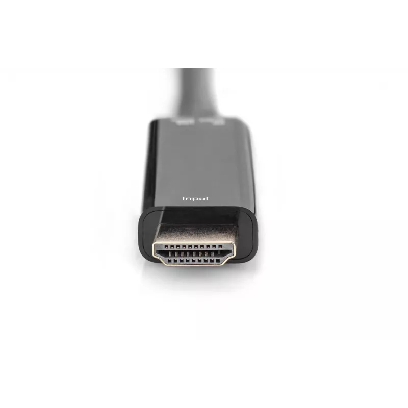 Digitus 4K HDMI-adapter HDMI naar DisplayPort 0,2 m HDMI Type-A USB