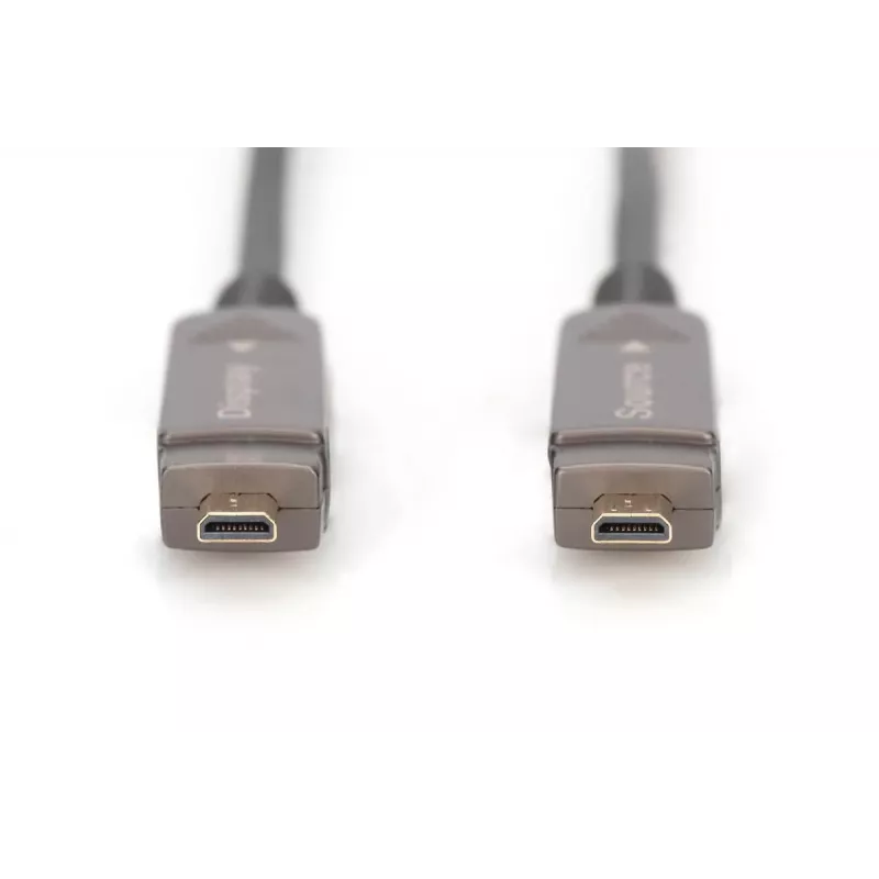 DIGITUS 4K – HDMI AOC hybride glasvezelkabel met afneembare stekker, 30 m