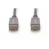 DIGITUS 4K - HDMI AOC hybride glasvezelkabel met 15 m afneembare stekker