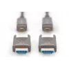 DIGITUS 4K - HDMI AOC hybride glasvezelkabel met 15 m afneembare stekker