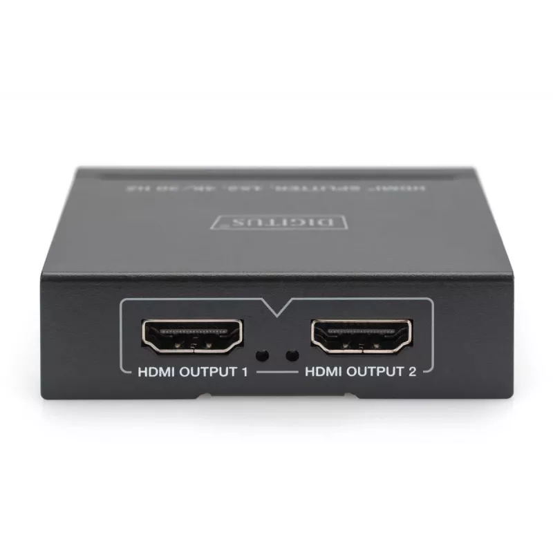 DIGITUS 4K HDMI splitter. 1x 2 4K/30Hz. zwart