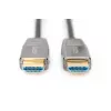 DIGITUS HDMI AOC hybride glasvezelkabel, Type-A M/M, 20 m UHD 8K@60Hz, CE, zwart