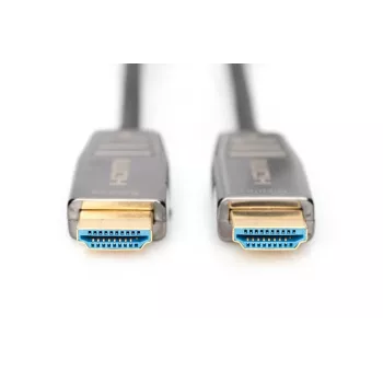 DIGITUS HDMI AOC hybride glasvezelkabel, Type-A M/M, 20 m UHD 8K@60Hz, CE, zwart