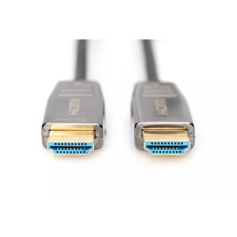 DIGITUS HDMI AOC hybride glasvezelkabel, Type-A M/M, 20 m UHD 8K@60Hz, CE, zwart