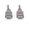 DIGITUS 4K – HDMI AOC hybride glasvezelkabel met afneembare stekker, 20 m