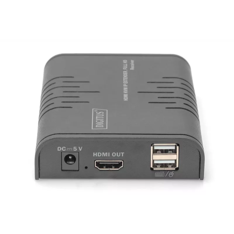 Digitus HDMI KVM IP extender ontvanger Full HD bekabeld 120 m USB