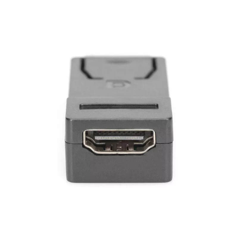 DIGITUS DisplayPort-adapter, DP - HDMI type A M/W, met vergrendeling, DP 1.1a, Full HD, CE zwart