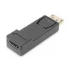 DIGITUS DisplayPort-adapter, DP - HDMI type A M/W, met vergrendeling, DP 1.1a, Full HD, CE zwart