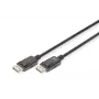 DIGITUS DisplayPort-verbindingskabel, DP M/M, 2m met vergrendeling, DP 1.2, Ultra HD 4K zwart