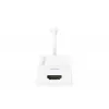 DIGITUS ASSMANN DisplayPort-adapterkabel, Mini-DP - HDMI type A M/W, 20 cm HDMI ver. 2.0, actief, CE, goud, wit