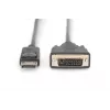 DIGITUS DP - DVI-D kabel 3M zwart DP - DVI met vergrendeling DP 1.1a