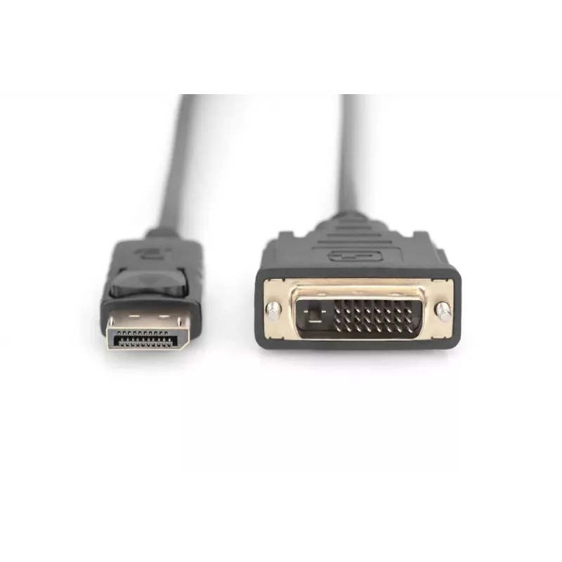 DIGITUS DP - DVI-D kabel 3M zwart DP - DVI met vergrendeling DP 1.1a