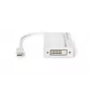 DIGITUS DB-340509-002-W Mini DisplayPort-naar-DisplayPort/HDMI/DVI-adapter, 1080p/60 Hz, 0,2 m, wit