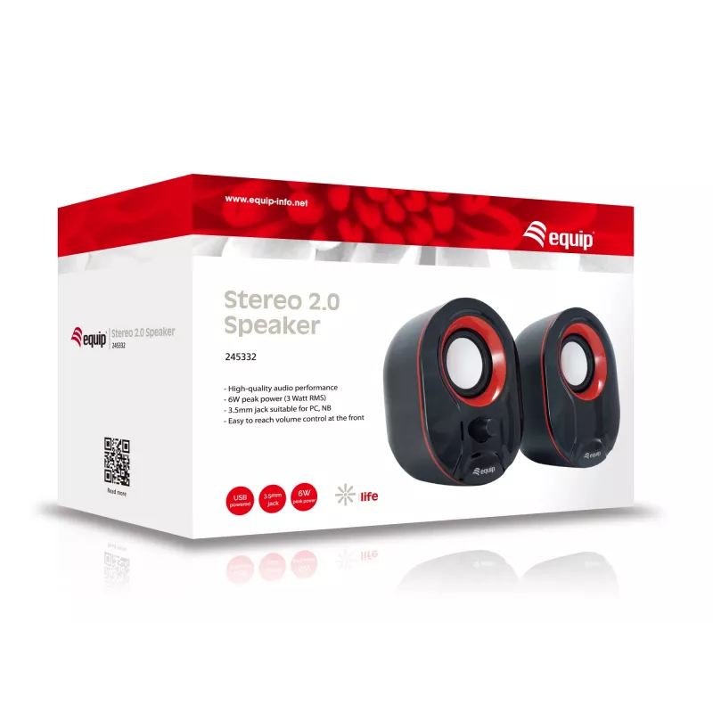 Luidspreker Equip Stereo 2.0, 3 W vermogen