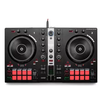 Hercules INPULSE 300 MK2 vinyl-scratcher zwart, rood
