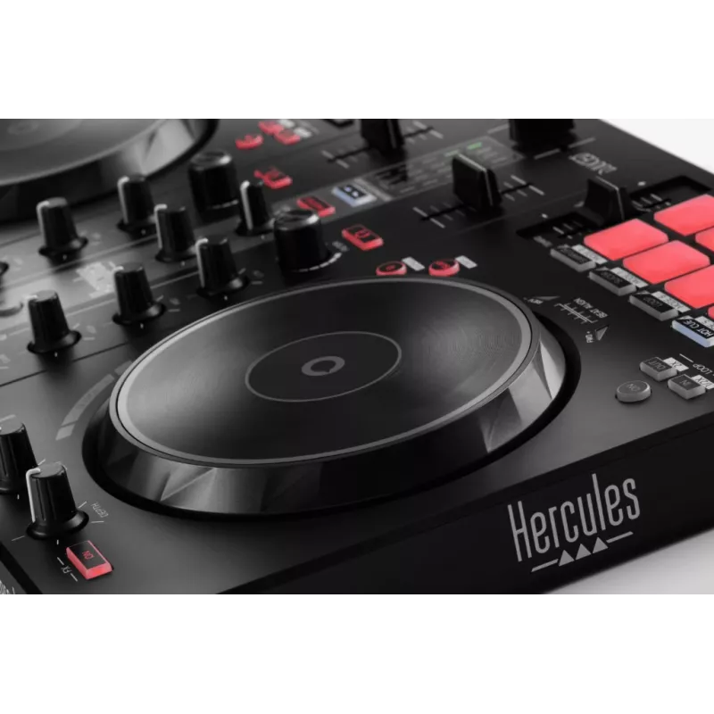 Hercules INPULSE 300 MK2 vinyl-scratcher zwart, rood