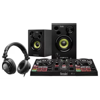 Hercules DJLearning Kit Digital Vinyl System (DVS) scratcher zwart