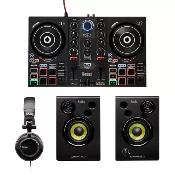 Hercules DJLearning Kit Digital Vinyl System (DVS) scratcher zwart