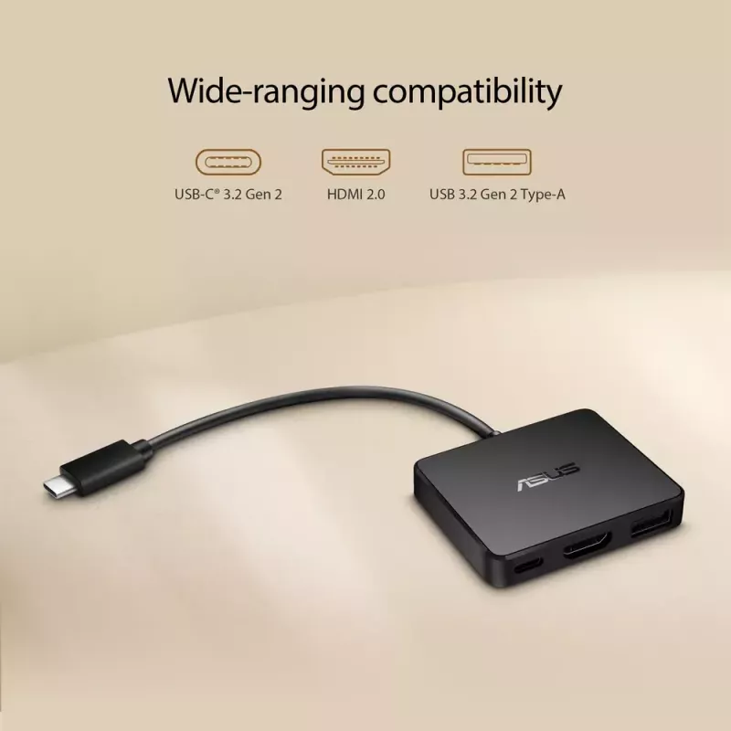 ASUS USB-C Mini Dock bekabeld USB 3.2 Gen 2 (3.1 Gen 2) Type-C zwart