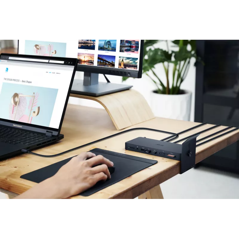 Dockingstation ASUS DC500 Thunderbolt 4 Triple 4K, 150W PD, 3 displays, 2x HDMI 2.1, 2x USB-A, 2x USB2.0, RJ-45, MicroSD