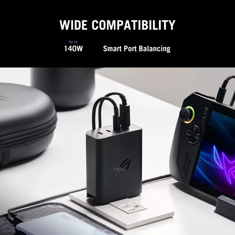 ASUS ROG 140W USB-C GaN universeel zwart AC snelladen binnen