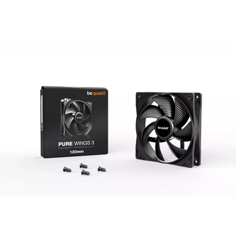 be quiet Pure Wings 3 120mm computerbehuizingsventilator 12 cm zwart 1 stuk