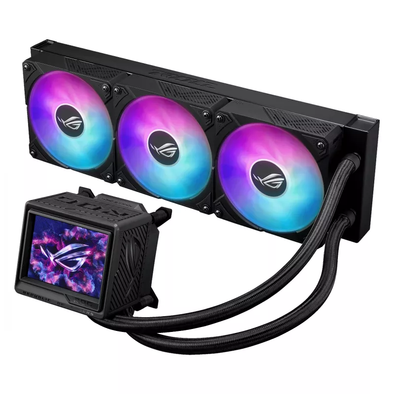 ASUS ROG Ryujin III 360 ARGB Extreme computerbehuizing all-in-one-vloeistofkoeler 12 cm zwart