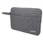 Manhattan Seattle Laptophoes 14,5 inch, grijs, gevoerd, extra zachte binnenvoering, hoofdvak met dubbele rits, ritstas aan de voorzijde, draaggreep, waterafstotend en duurzaam, notebookslipcase, drie jaar garantie