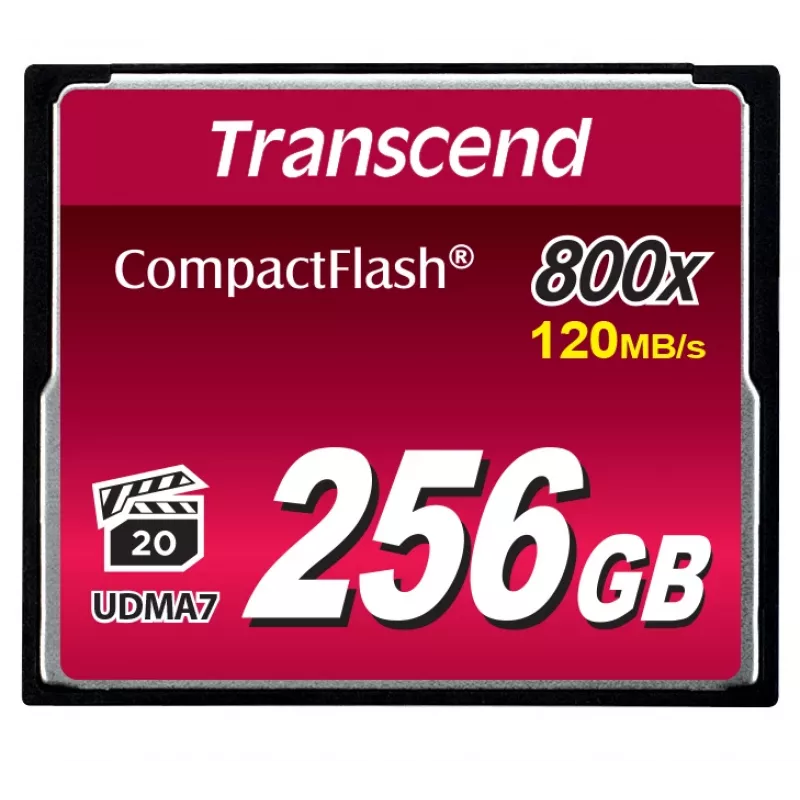 TRANSCEND CF-kaart CF800 256GB 800x Premium