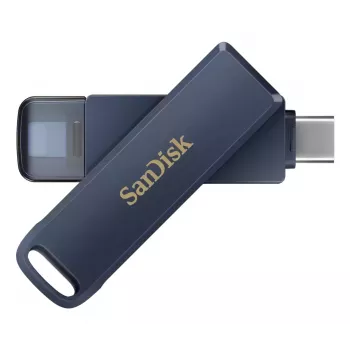 WESTERN DIGITAL SanDisk Phone Drive voor iPhone - 128 GB USB-stick - USB-C/Lightning - Metallic Sky blauw