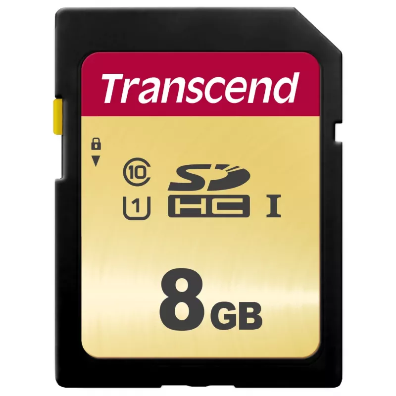 TRANSCEND SDHC-kaart 500S 8 GB UHS-I U1 MLC