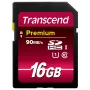 Flashgeheugen Transcend 16 GB SDHC UHS-I TS16GSDU1