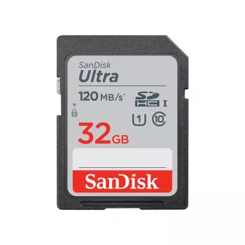 WESTERN DIGITAL SanDisk Ultra 32GB SDHC-geheugenkaart Klasse 10 UHS-I 120 MB/s 3-pack (SDSDUN4-032G-GN6IM)