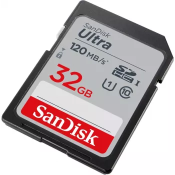 WESTERN DIGITAL SanDisk Ultra 32GB SDHC-geheugenkaart Klasse 10 UHS-I 120 MB/s 3-pack (SDSDUN4-032G-GN6IM)