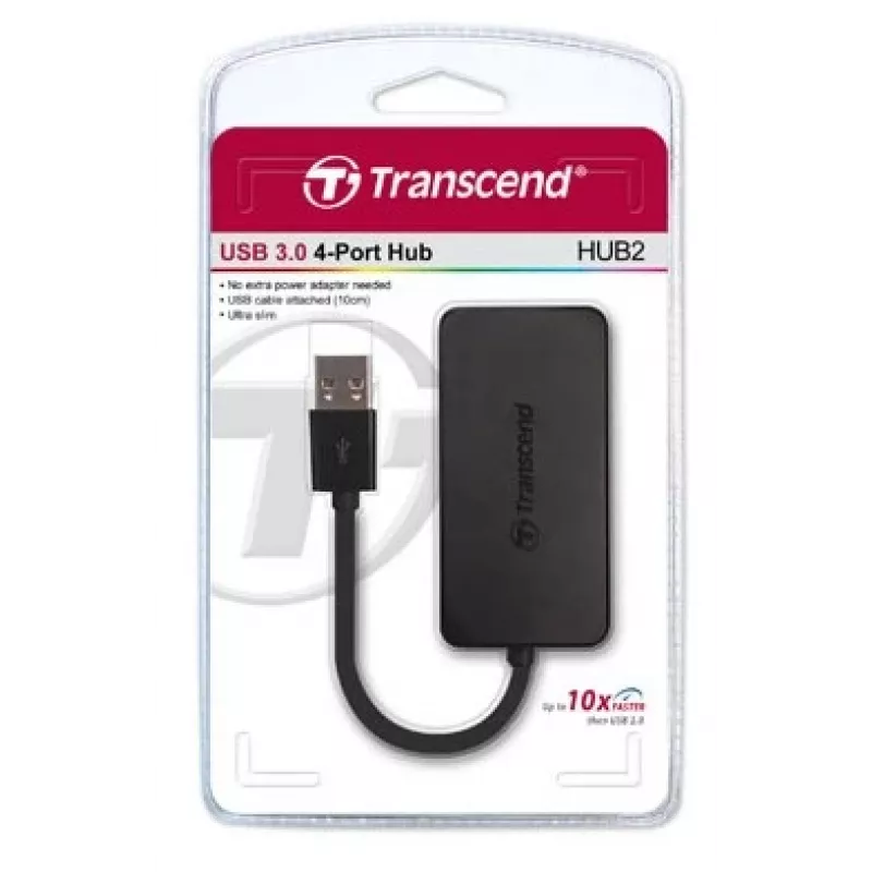 TRANSCEND Hub Hub2 4-poorts USB 3.0